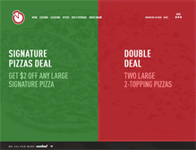 Tablet Screenshot of pizzabolis.com